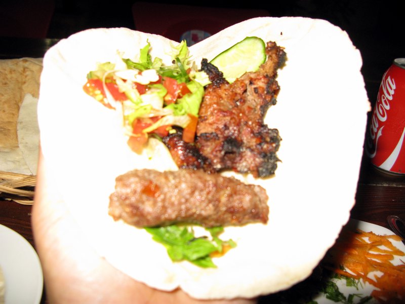 Shish Kebab in Pita