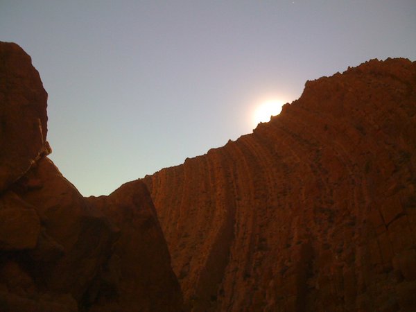 Sunset over Todra Gorge
