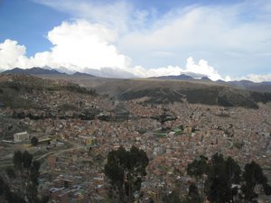 Ariel view of La Paz