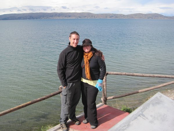 Us at Lake Titicaca