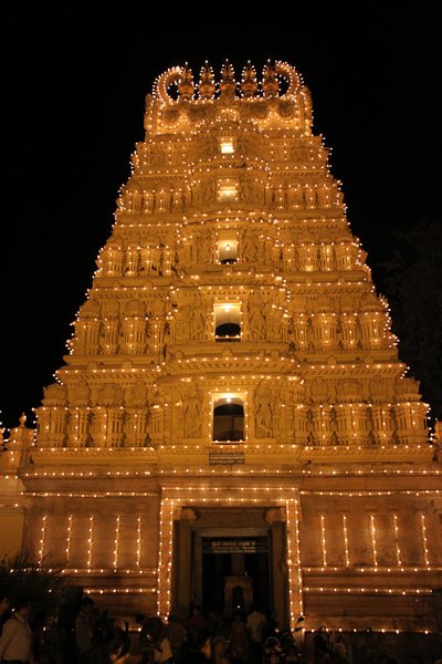Gopuram at Night