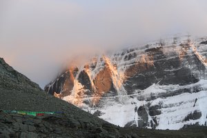 Sunset on Kailash North Face