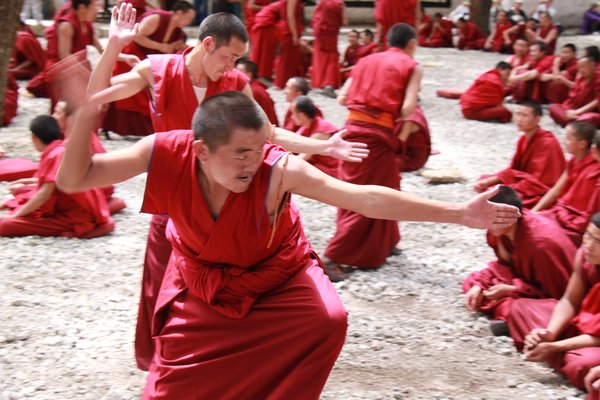 Debating monks of Sera Monastery