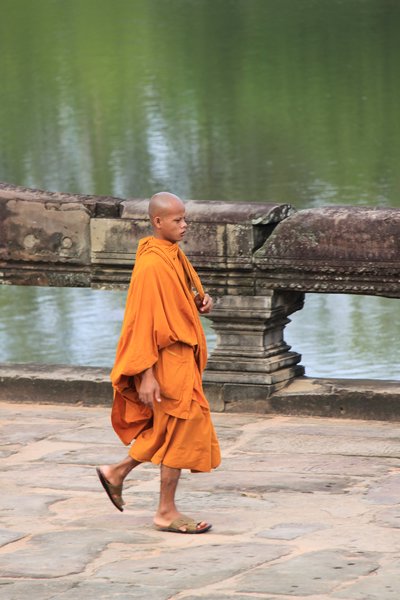 Monk early morning
