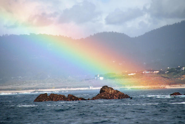 Rainbow over Carmel Beach
