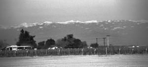 The Sierra Nevada from the San Joaquin Valley