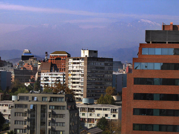 The Santiago mountain view