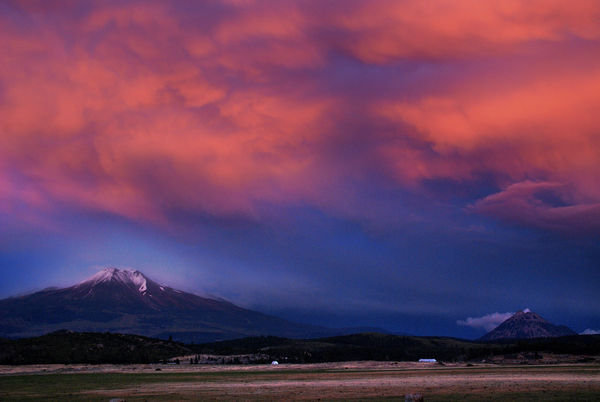 sunset- Mt. Shasta, Black Butte