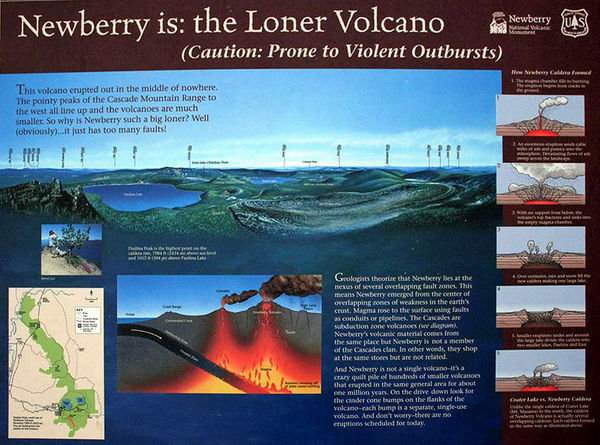 Newberry Crater Volcanic Monument display