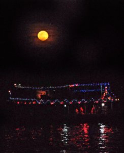 Tonle Sap River Cruise Boat by Moonlight