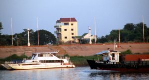 Vietnamese Cargo boat on the Mekong