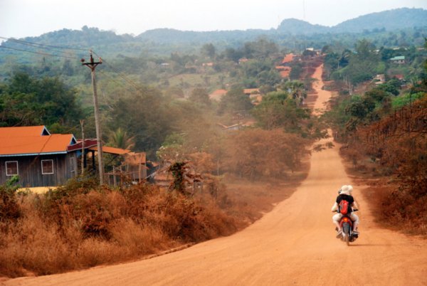 Ratanakiri roads...red dust and hills