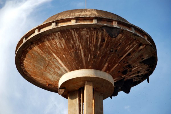 Ban Lung Watertower, with beehives
