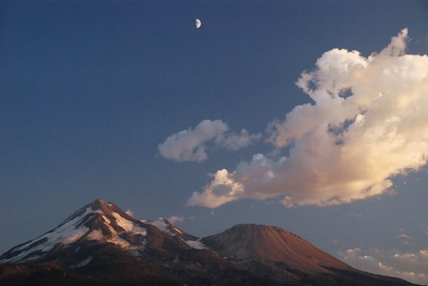 sunset over Mt. Shasta