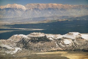 Mono Craters, White Mountains (from Mt. Dana)