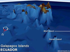 Bathymetry of the Galapagos Islands