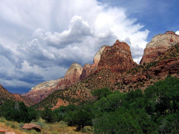 Thunderstorms over Zion