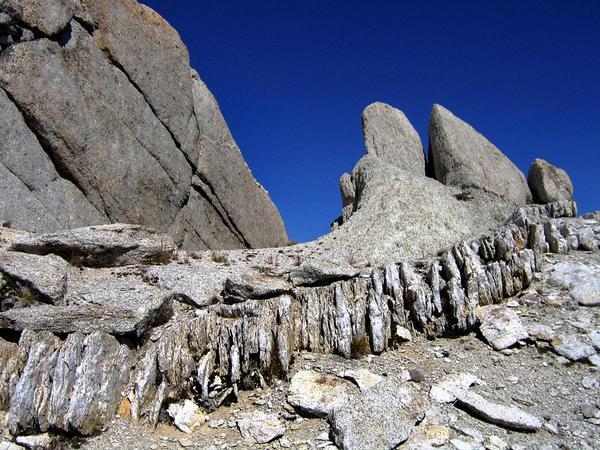 Strange Rocks at the 11,500 ft saddle