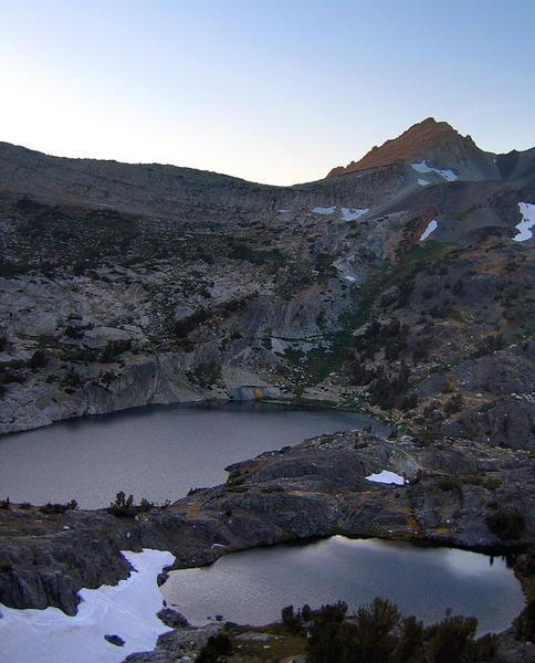 Sunset over 20 Lakes Basin