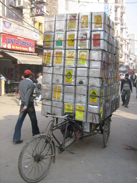 Collecting Cans of Ghee
