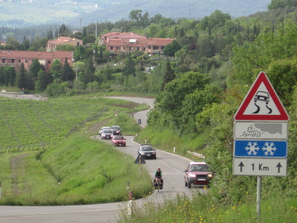 Sharing the Tuscan Roads