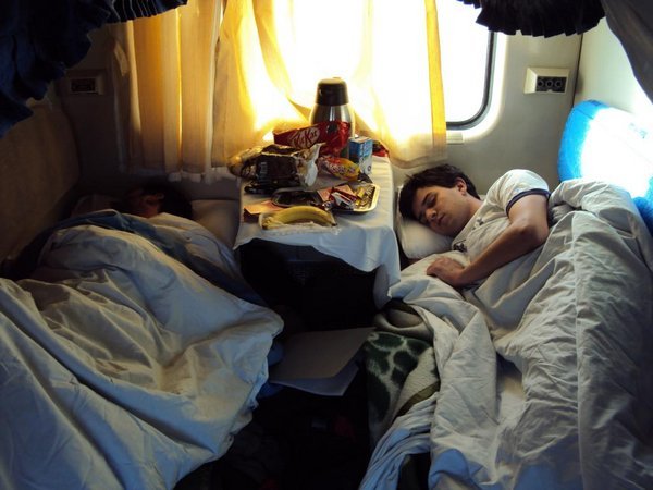 So haben wir geschlafen im Zug