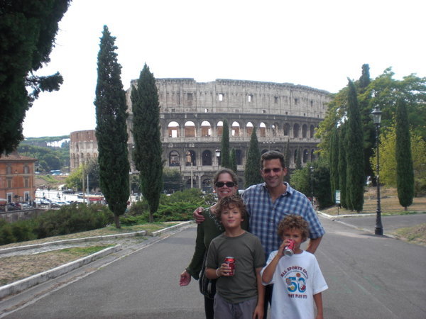 The road to the Colosseum