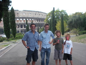 Dean, Will, Ari and Gabriel in Roma