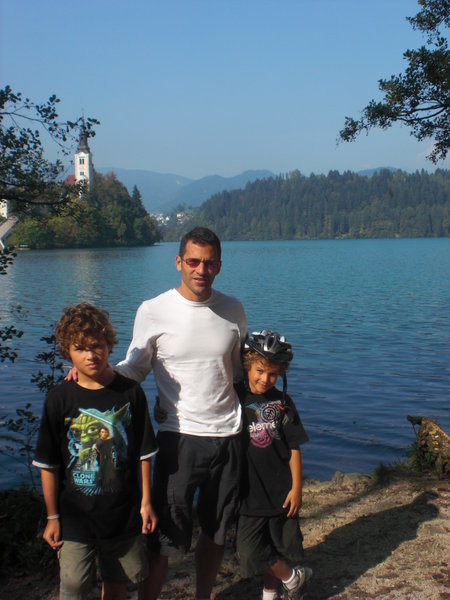 Boys at Lake Bled