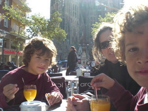 Cafe near Sagrada Familia