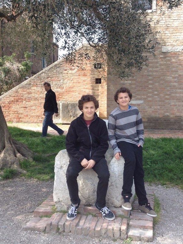 The boys in Torcello