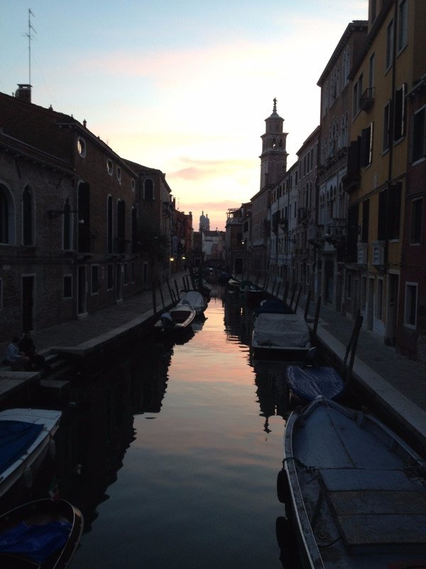 Beautiful Venice at sundown.