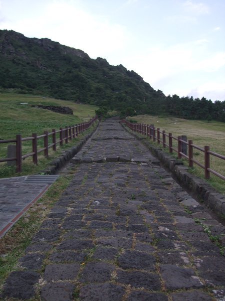 view up the path to the top