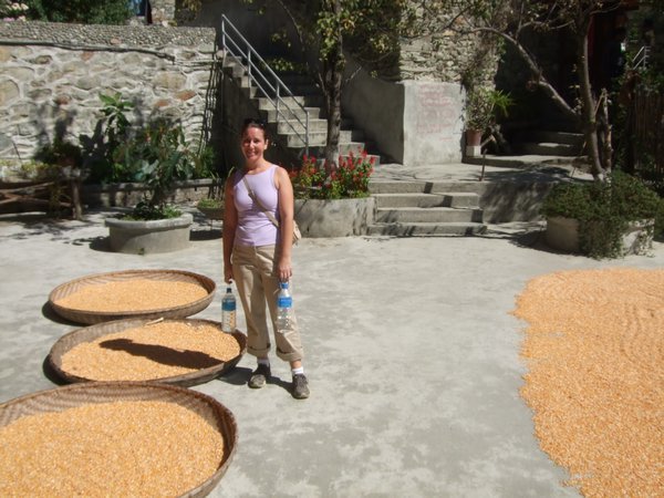 corn drying at Naxi GH