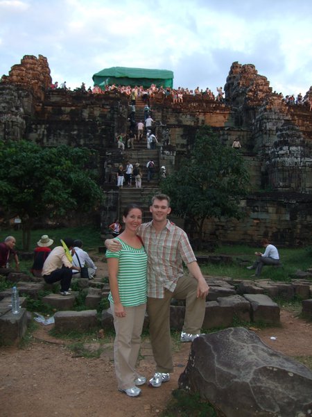 us at the bottom of Phnom Bakheng