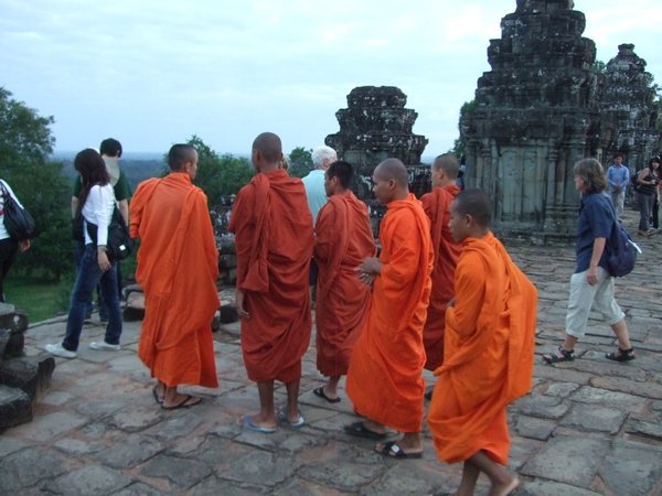 LOTS of monks in Cambodia