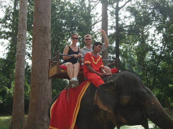 on elephant ride