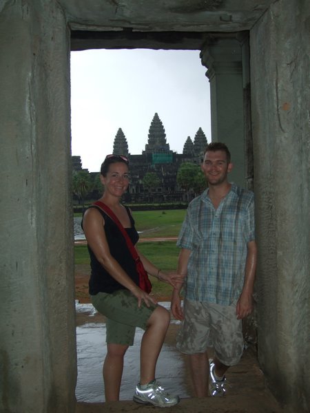 Angkor Wat in background