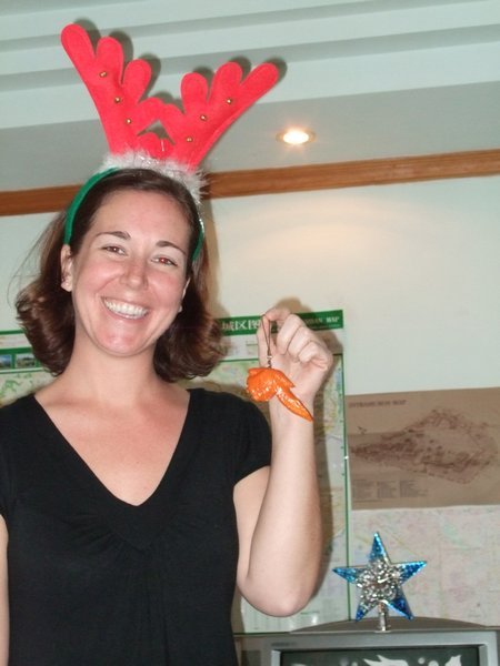 antlers and a chicken wing key chain, HMMM