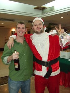 Pete with Dan Z as Bad Santa