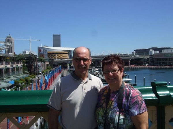 Mom & Dad in Darling Harbour