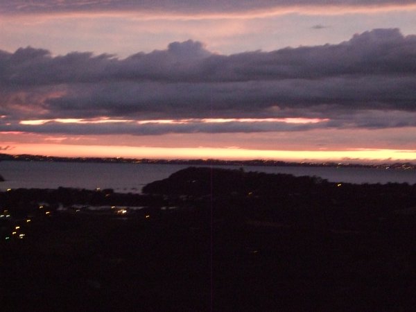sunset on Waiheke Island