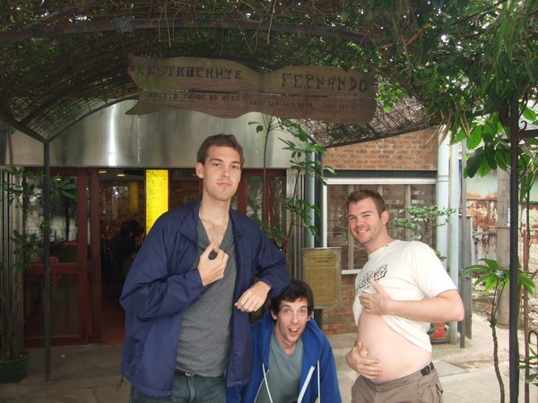 Kris, Jimmy & Pete outside Fernando's