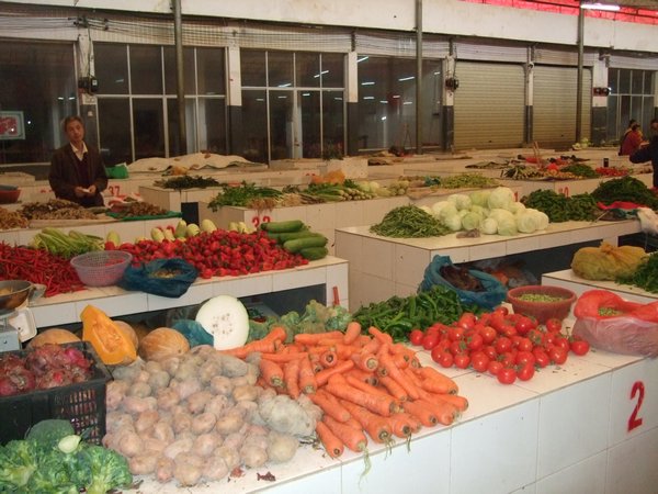 veggies at the market