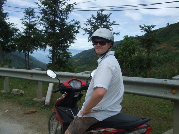 Pete on the motorbike