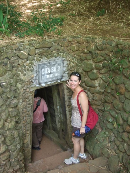 entering into Vinh Moc Tunnels