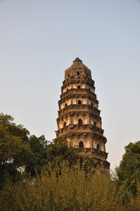 Pagoda at the top of Tiger Hill