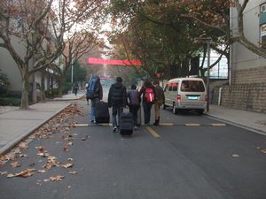 Leaving our home in Hangzhou