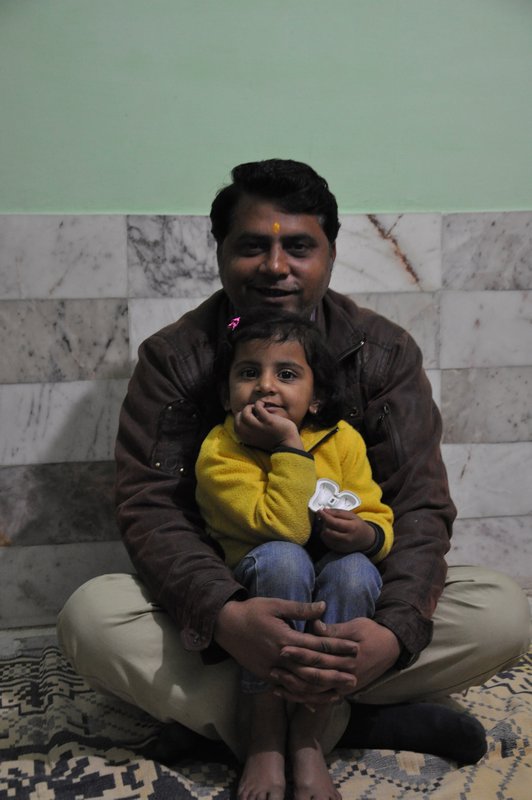 Dinesh and his 4 yr old daughter Nana
