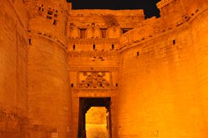 Fort Jaisalmer at night